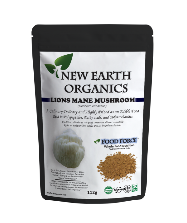New Earth Organics Lions Mane Mushroom (112g) - Lifestyle Markets