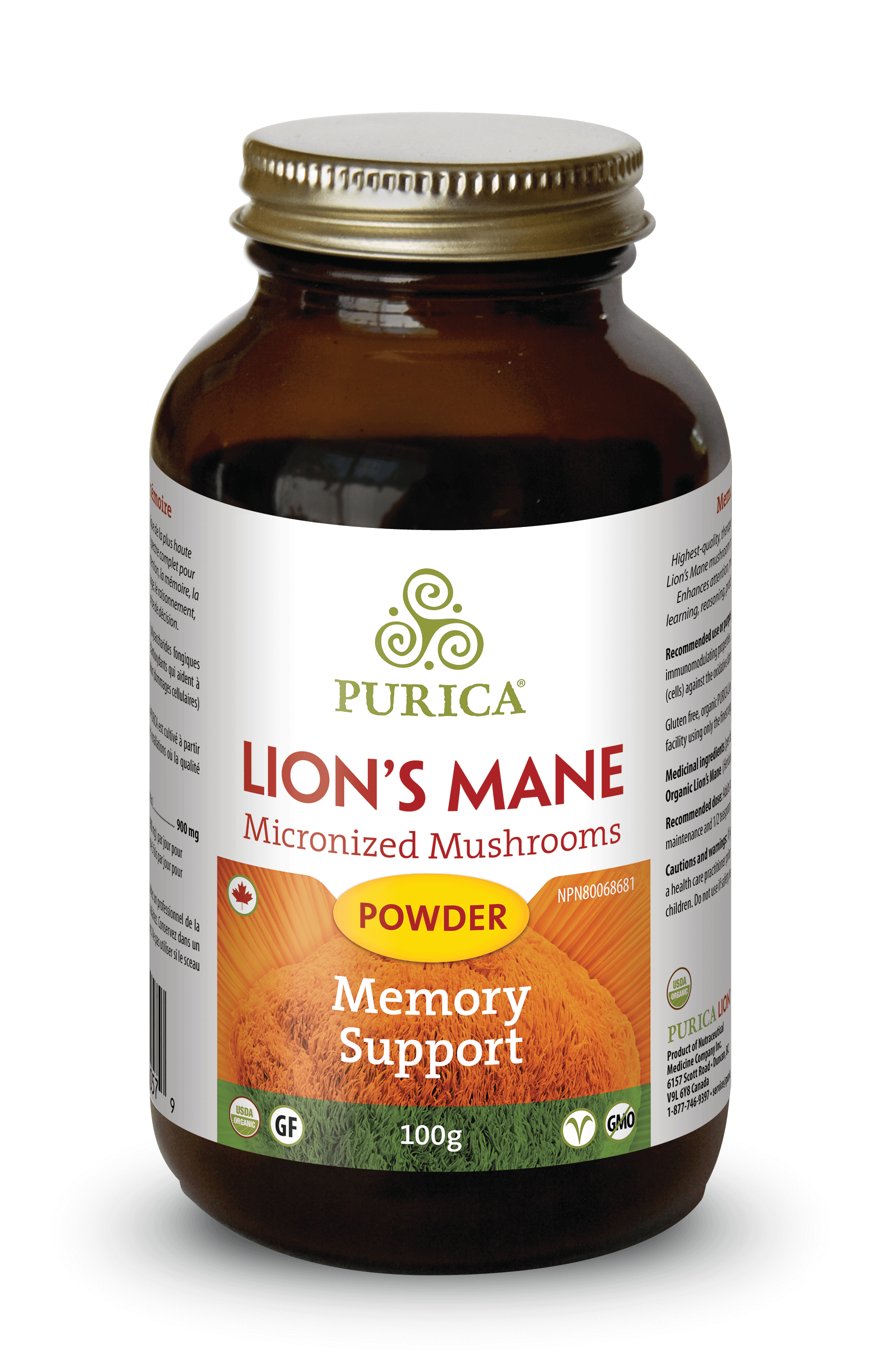 Purica Lions Mane Powder (100g) - Lifestyle Markets