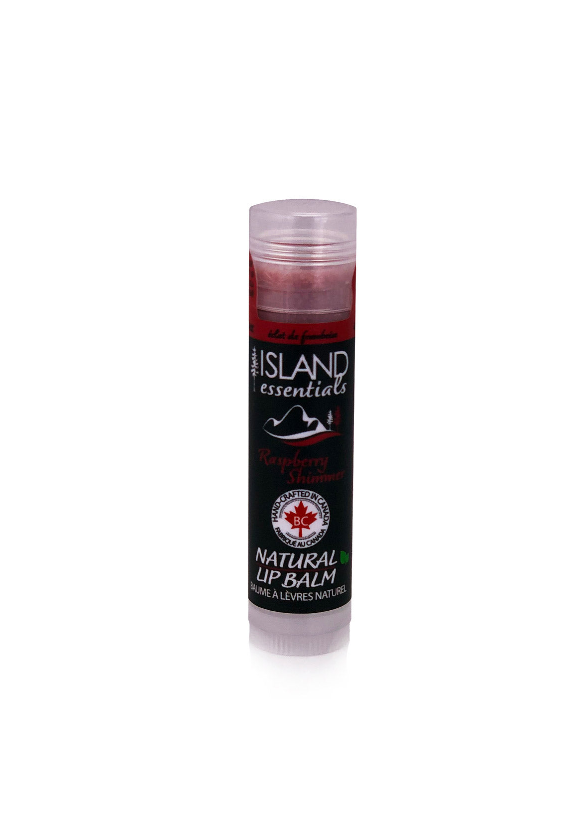 Island Essentials Natural Lip Balm Raspberry (4g) - Lifestyle Markets