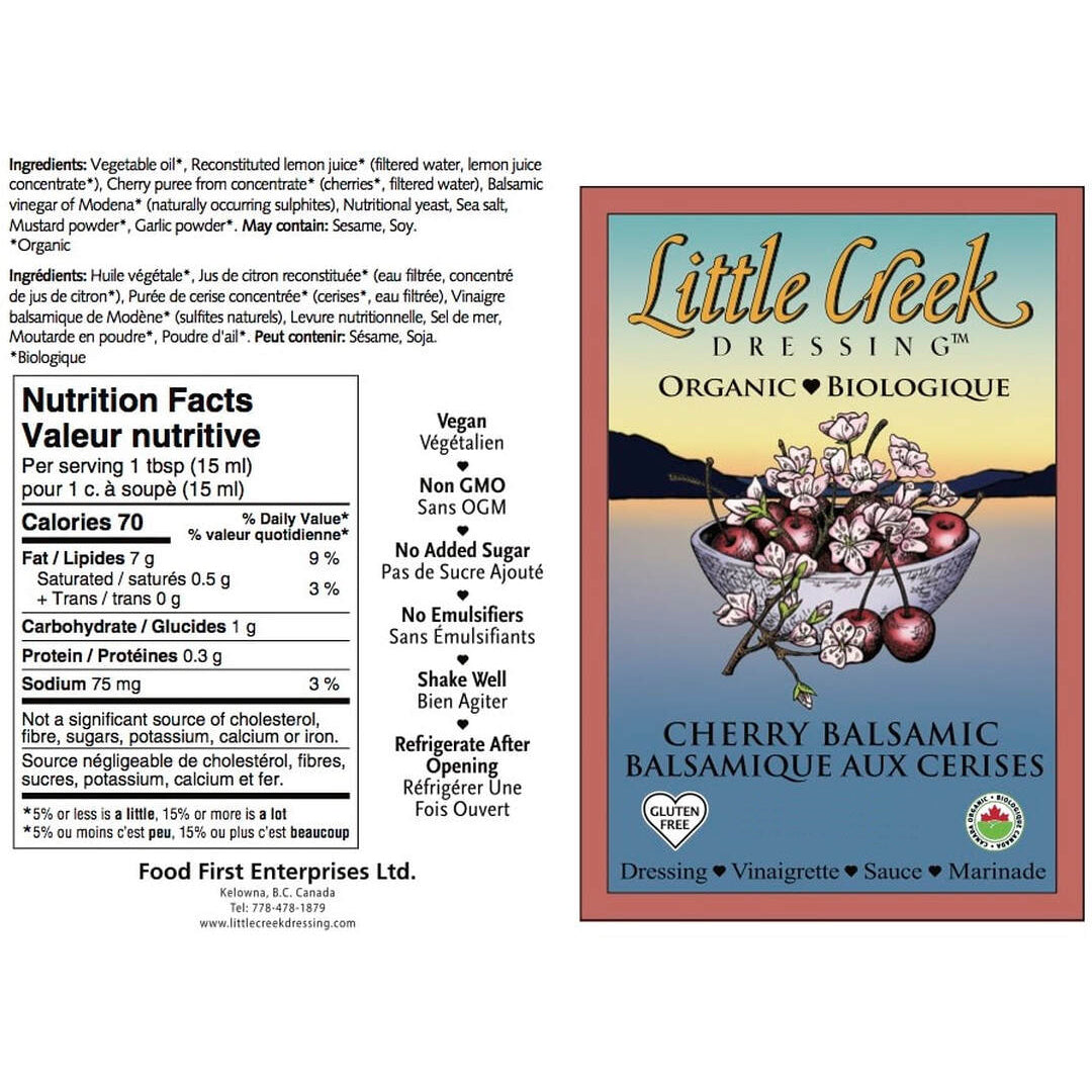 Little Creek Dressing Cherry Balsamic - Lifestyle Markets