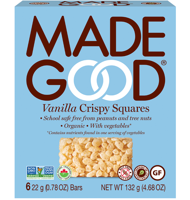 Made Good Crispy Squares - Vanilla (6x28g) - Lifestyle Markets