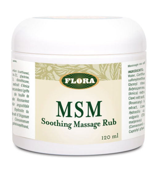 Flora MSM Natural Muscle Rub (120ml) - Lifestyle Markets