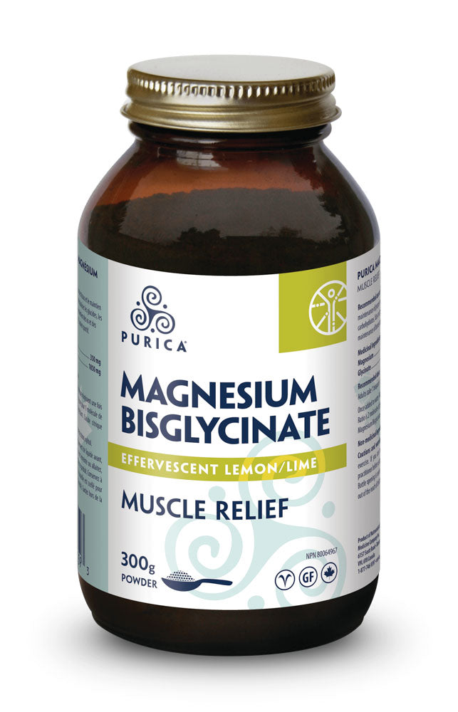 Purica Magnesium Bisglycinate - Lemon Lime (300g) - Lifestyle Markets