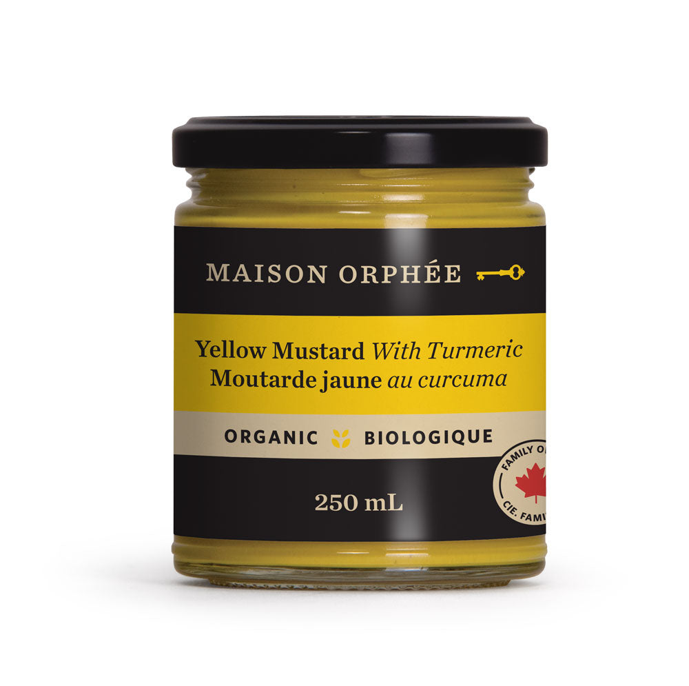 Maison Orphee Organic Yellow Mustard with Turmeric (250ml) - Lifestyle Markets