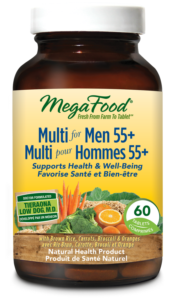 MegaFood Multi for Men 55+ (60 Tablets) - Lifestyle Markets