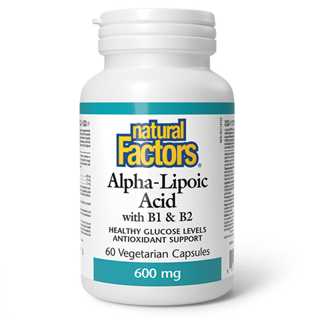 Natural Factors Alpha Lipoic Acid (600mg) (60 VCaps) - Lifestyle Markets