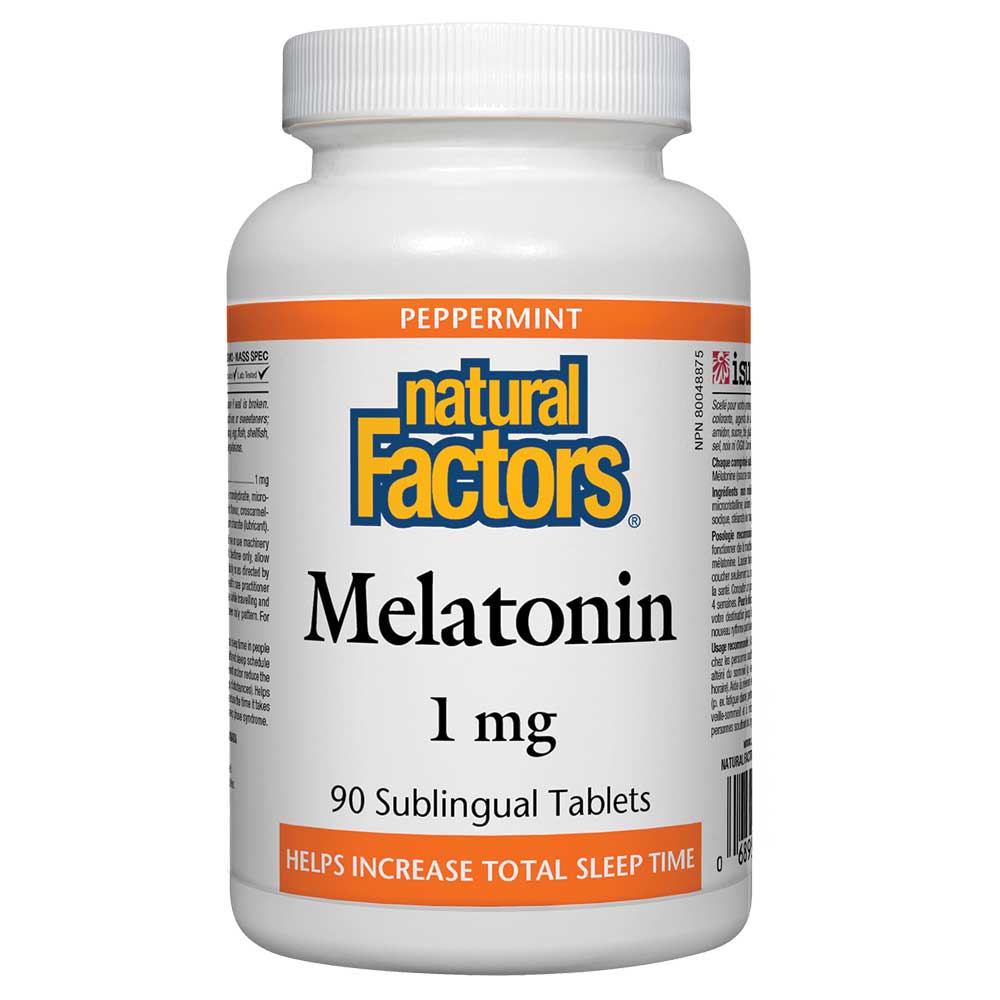 Natural Factors Melatonin 1mg (90 Subl. Tabs) - Lifestyle Markets
