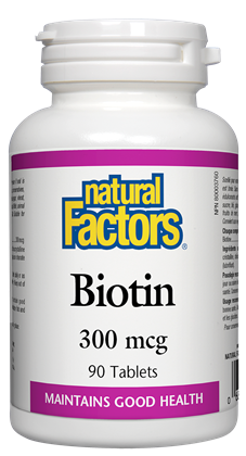 Natural Factors Biotin (300mcg) (90 Tablets) - Lifestyle Markets