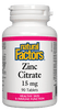 Natural Factors Zinc Citrate (15mg) (90 Tablets) - Lifestyle Markets