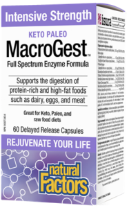 Natural Factors MacroGest Keto Paleo Enzyme (60 Capsules) - Lifestyle Markets