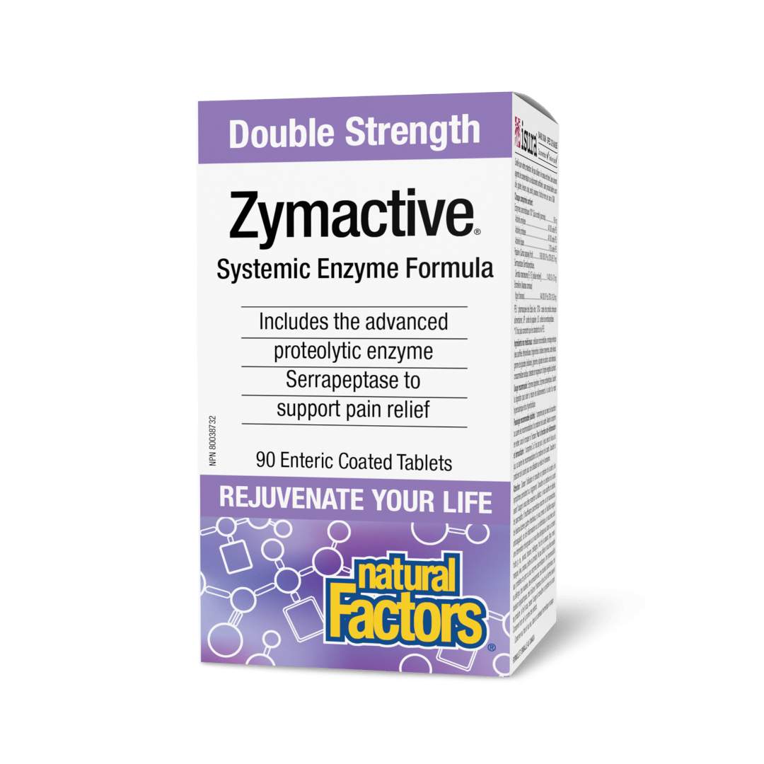 Natural Factors Zymactive - Double Strength (90 Enteric Coated Tablets) - Lifestyle Markets