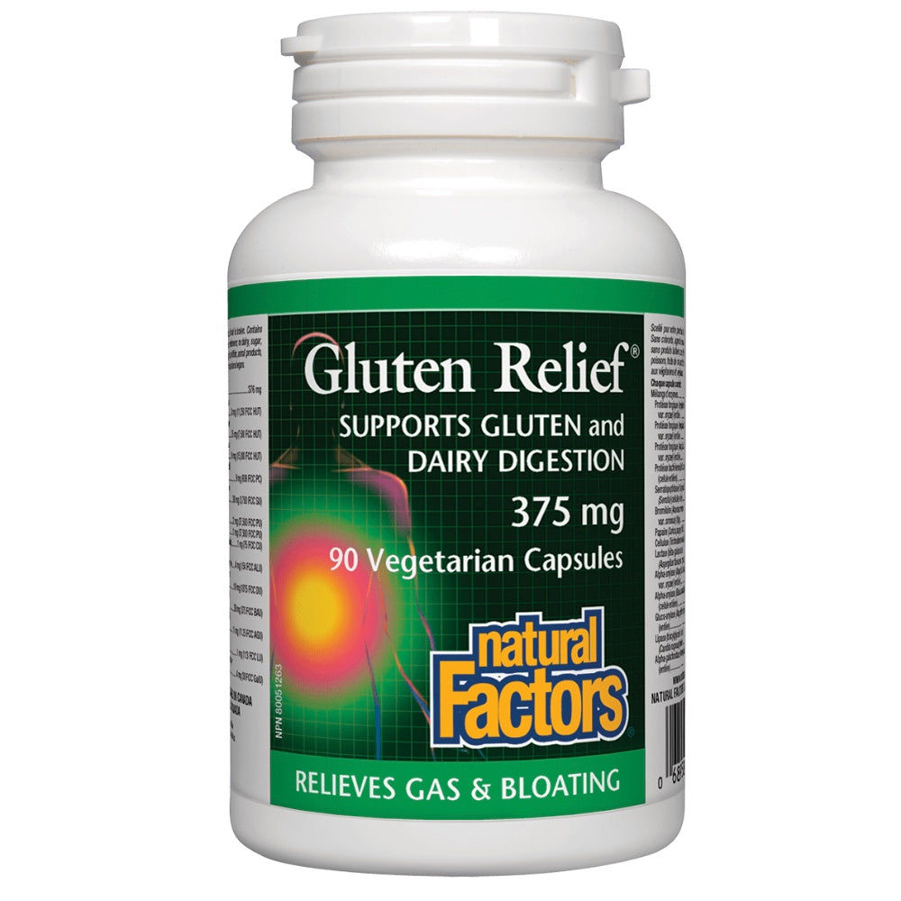 Natural Factors Gluten Relief (90 VCaps) - Lifestyle Markets