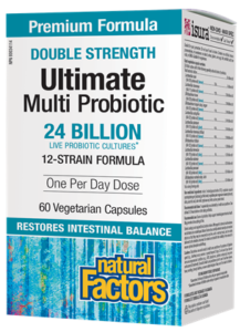 Natural Factors Ultimate Multi Probiotic Double Strength 24B (60 VCaps) - Lifestyle Markets