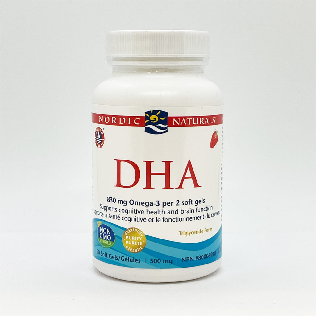 Nordic Naturals DHA - Strawberry (500mg) (90 Soft Gels) - Lifestyle Markets