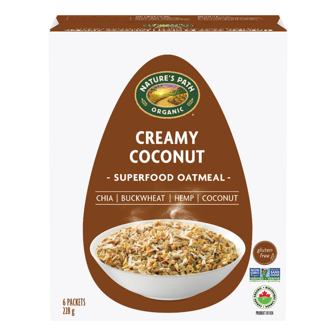 Nature's Path Qi'a Pure Oats Oatmeal - Creamy Coconut (228g) - Lifestyle Markets