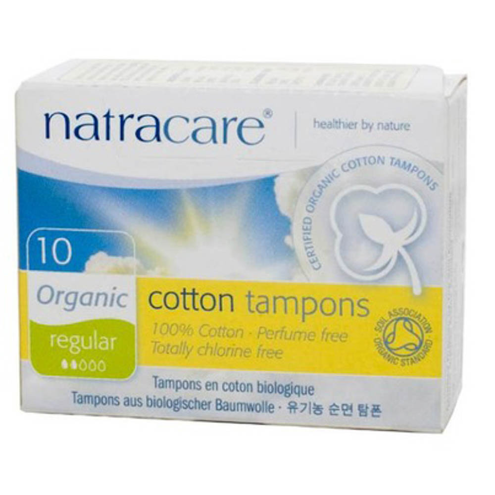 Natracare Regular Tampons - No Applicator (10 Count) - Lifestyle Markets