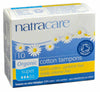 Natracare Super Tampons - No Applicator (10 Count) - Lifestyle Markets