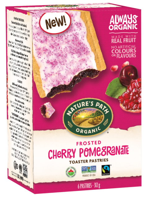 Nature's Path Frosted Cherry Pomegranate Toaster Pastries (312g) - Lifestyle Markets