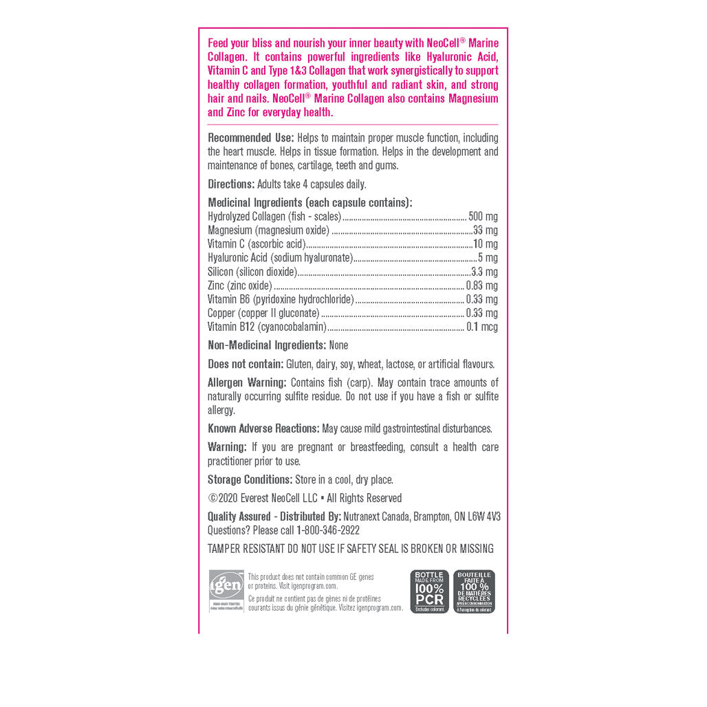 Neocell Marine Collagen (120Caps) - Lifestyle Markets