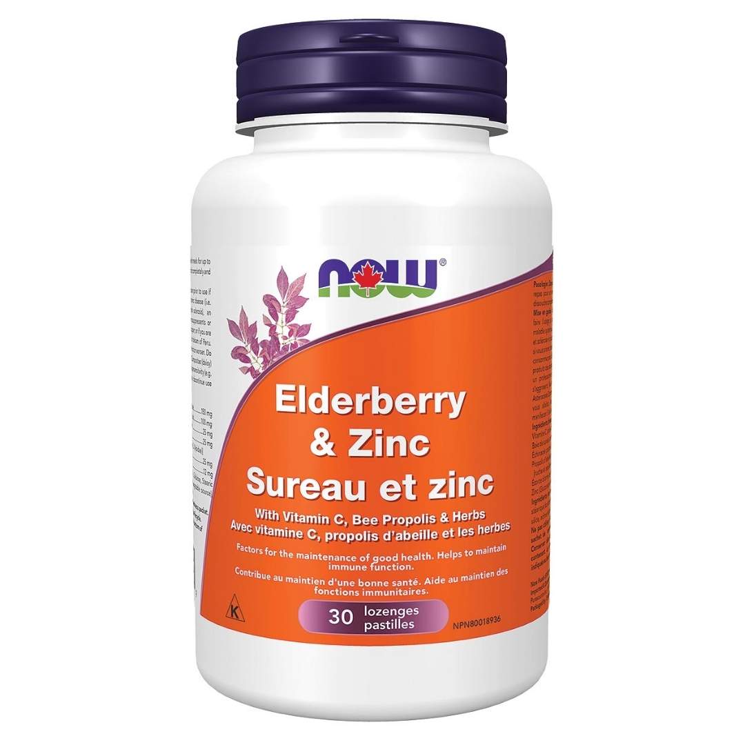 NOW Elderberry & Zinc (30Loz) - Lifestyle Markets