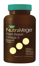 Nature's Way NutraVege +D Omega-3 Plant (30 Sgels) - Lifestyle Markets