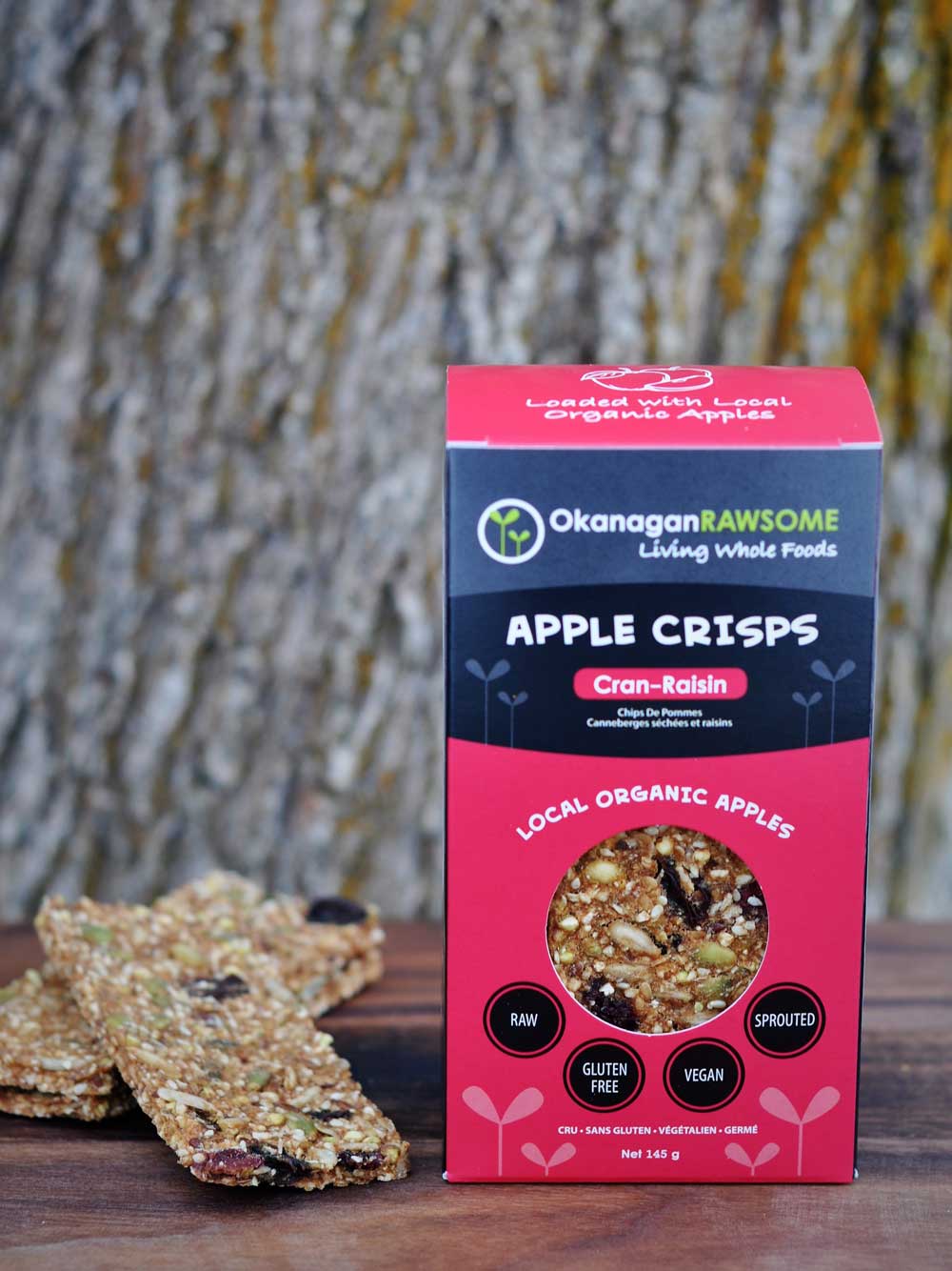 Okanagan Rawsome Apple Crisp Cran-Raisin (145g) - Lifestyle Markets