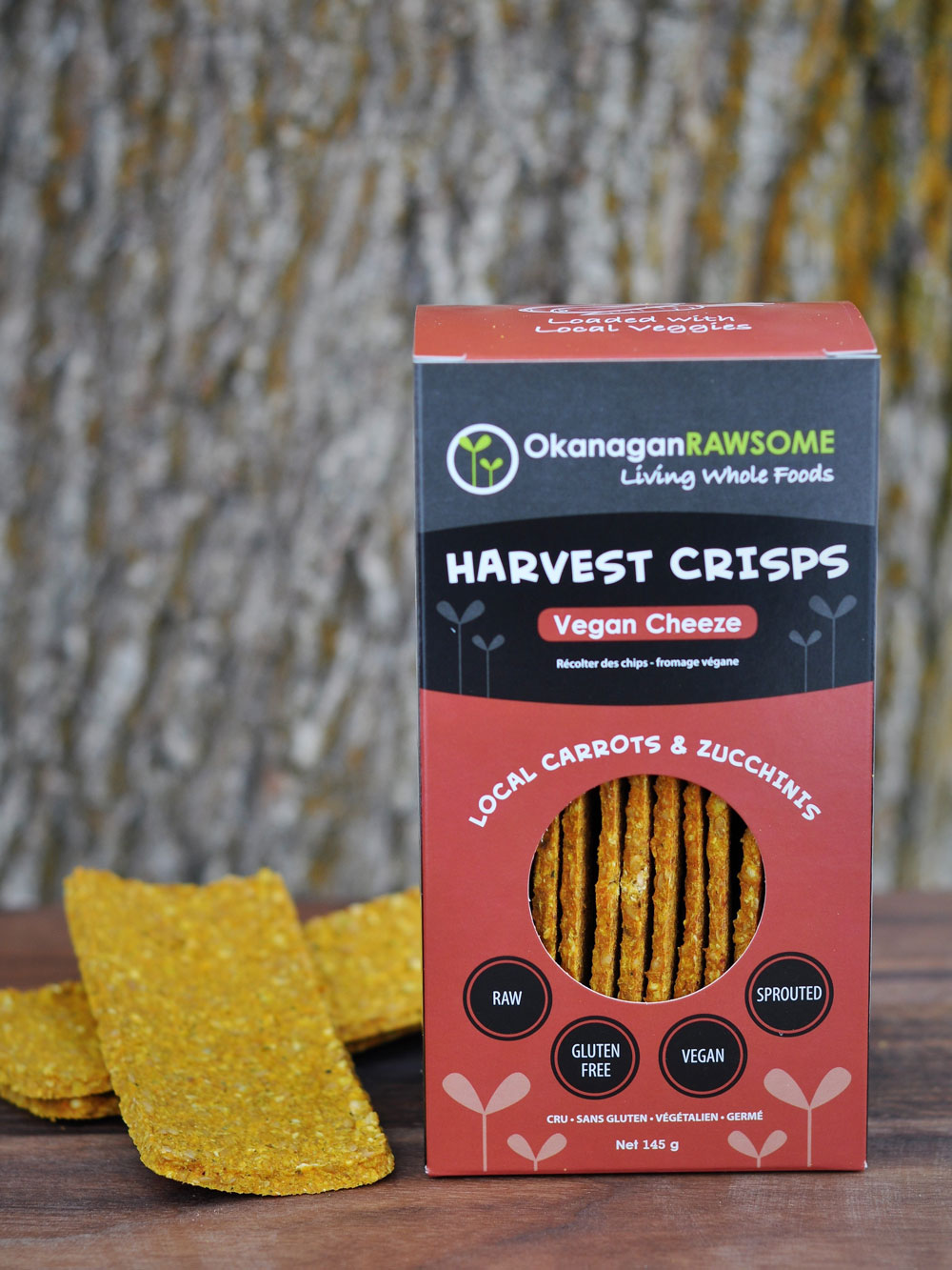 Okanagan Rawsome Harvest Crisps Vegan Cheeze (145g) - Lifestyle Markets