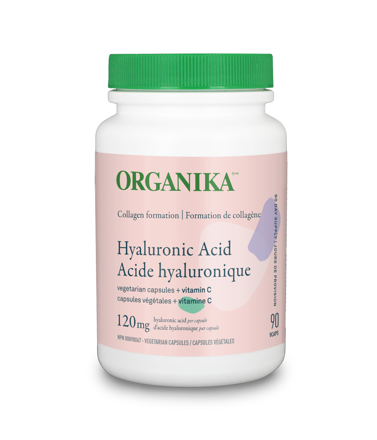 Organika Hyaluronic Acid + Vitamin C (90 vcaps) - Lifestyle Markets