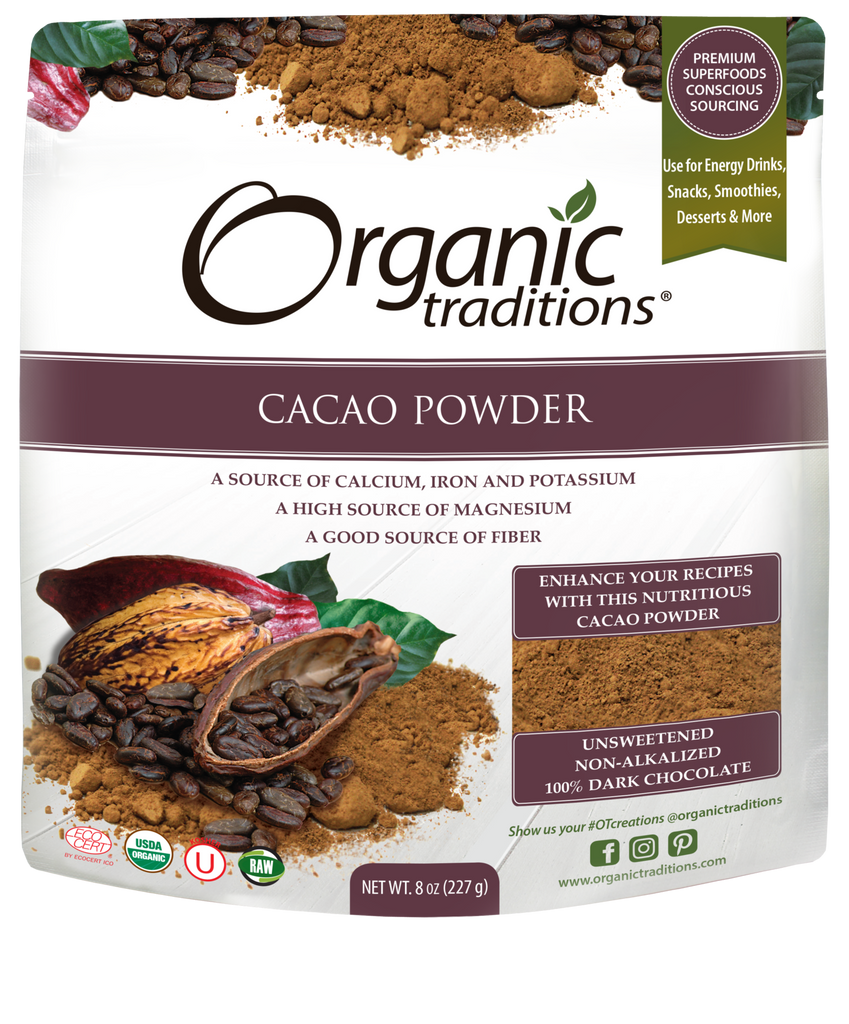 Organic Traditions Organic Cacao Powder (227g) - Lifestyle Markets