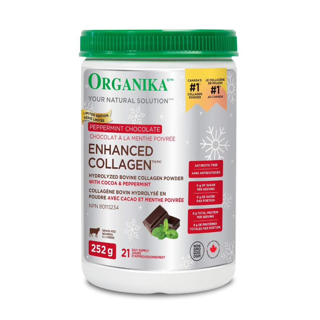 Organika Enhanced Collagen - Peppermint Chocolate (252g) - Lifestyle Markets