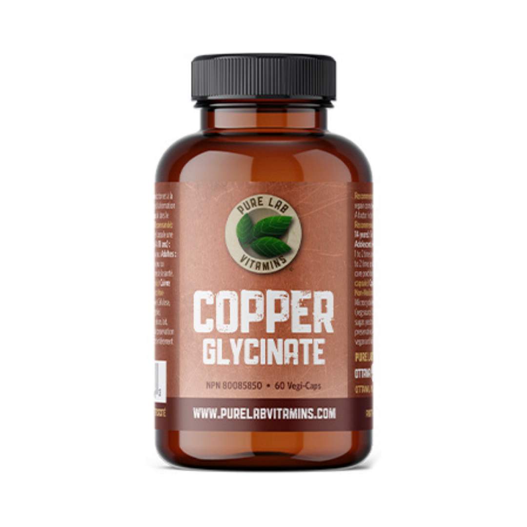 Pure Lab Vitamins Copper Glycinate (60VCaps) - Lifestyle Markets