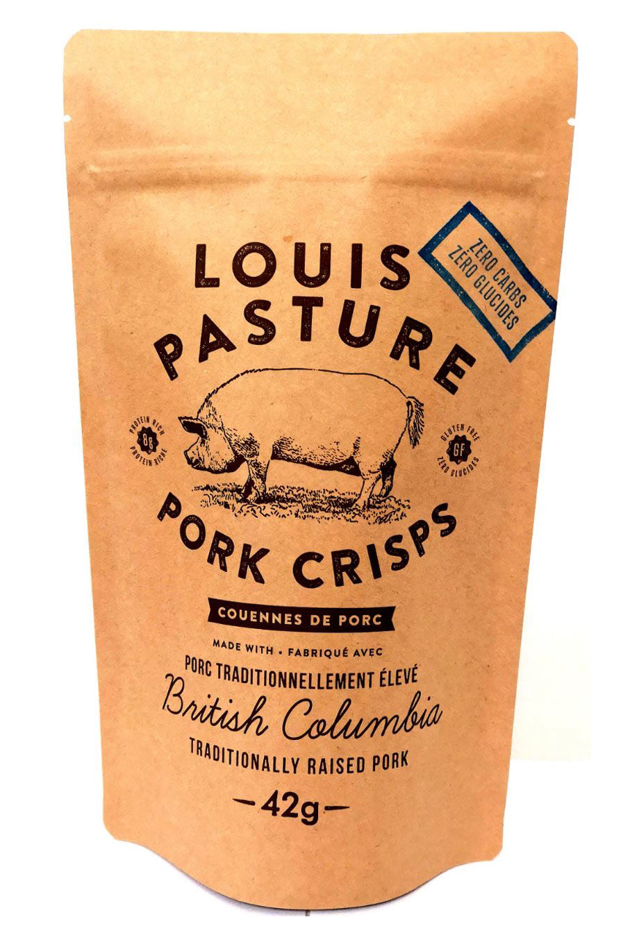 Primal Sisters Louis Pasture Pork Crisps - Plain (42g) - Lifestyle Markets