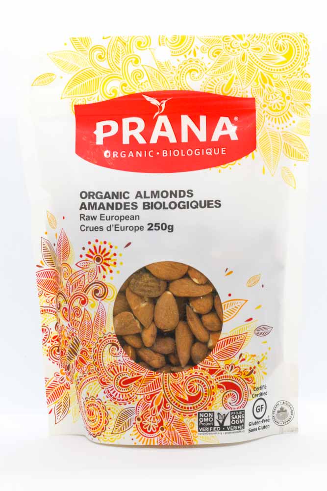 Prana Organic Almonds - Raw European (250g) - Lifestyle Markets