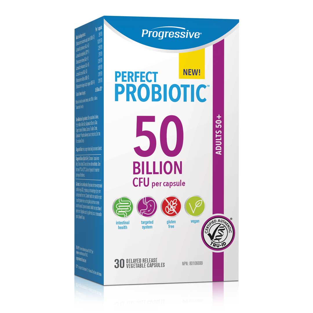Progressive Perfect Probiotic for Adults 50+ (50B) (30 DRVcaps) - Lifestyle Markets