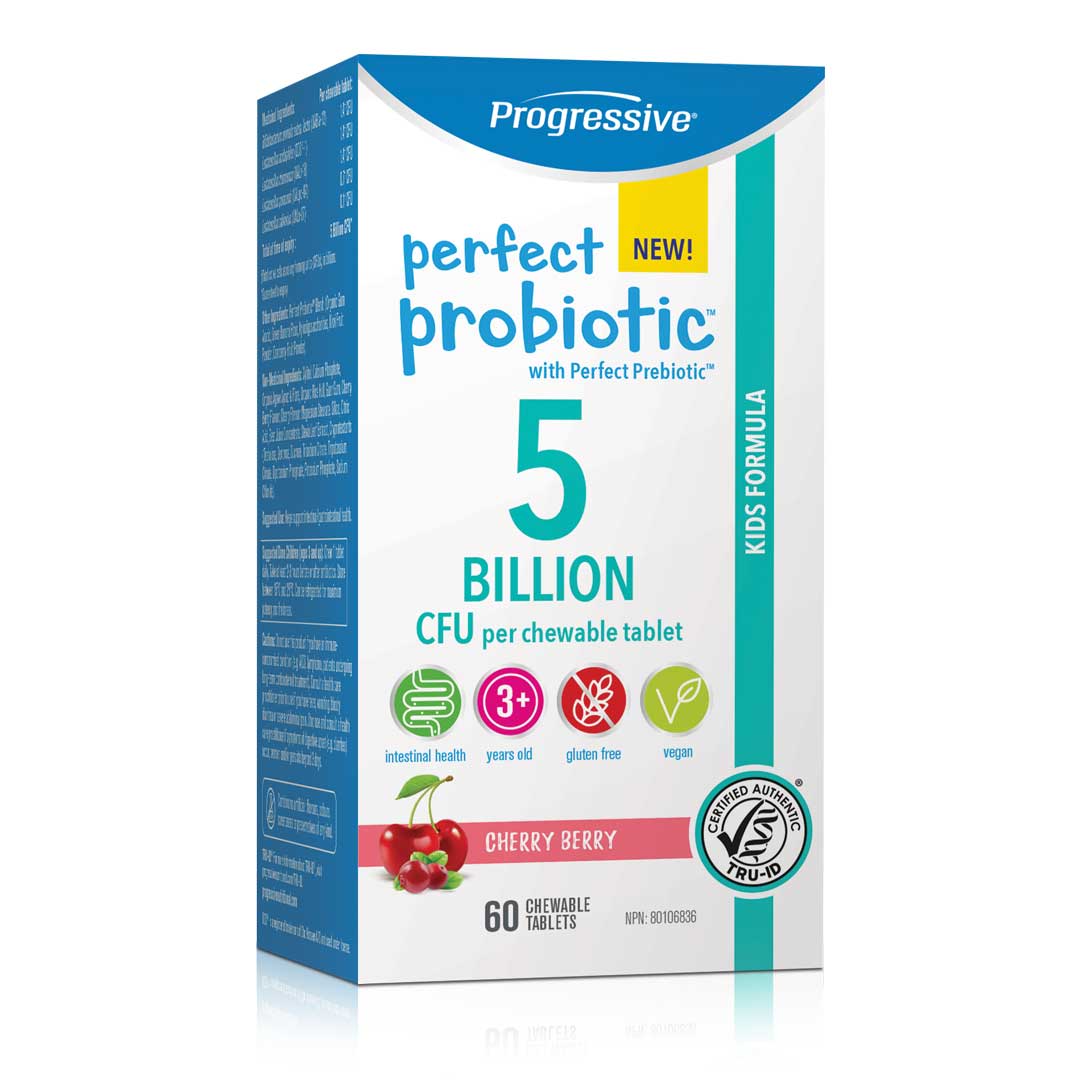 Progressive Perfect Probiotic Kids Formula 5B Cherry (60Tabs) - Lifestyle Markets