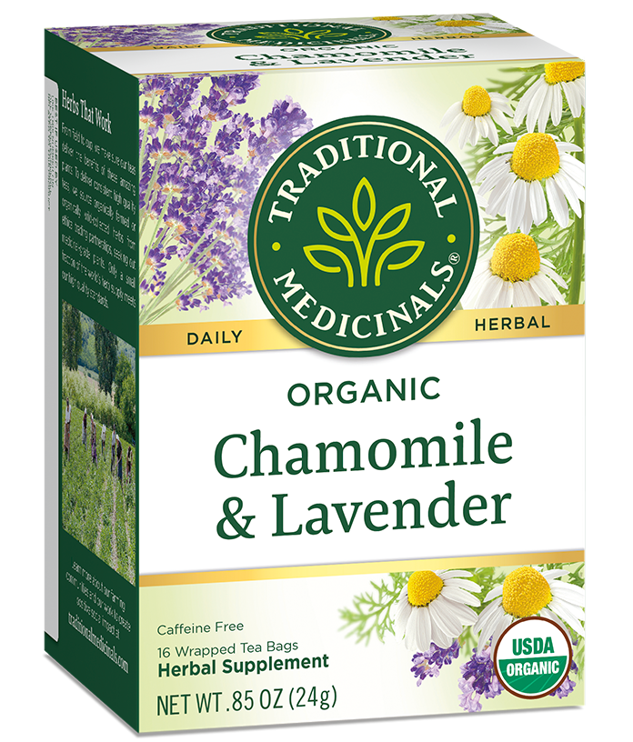 Traditional Medicinals Chamomile & Lavender Tea (16 Bags) - Lifestyle Markets