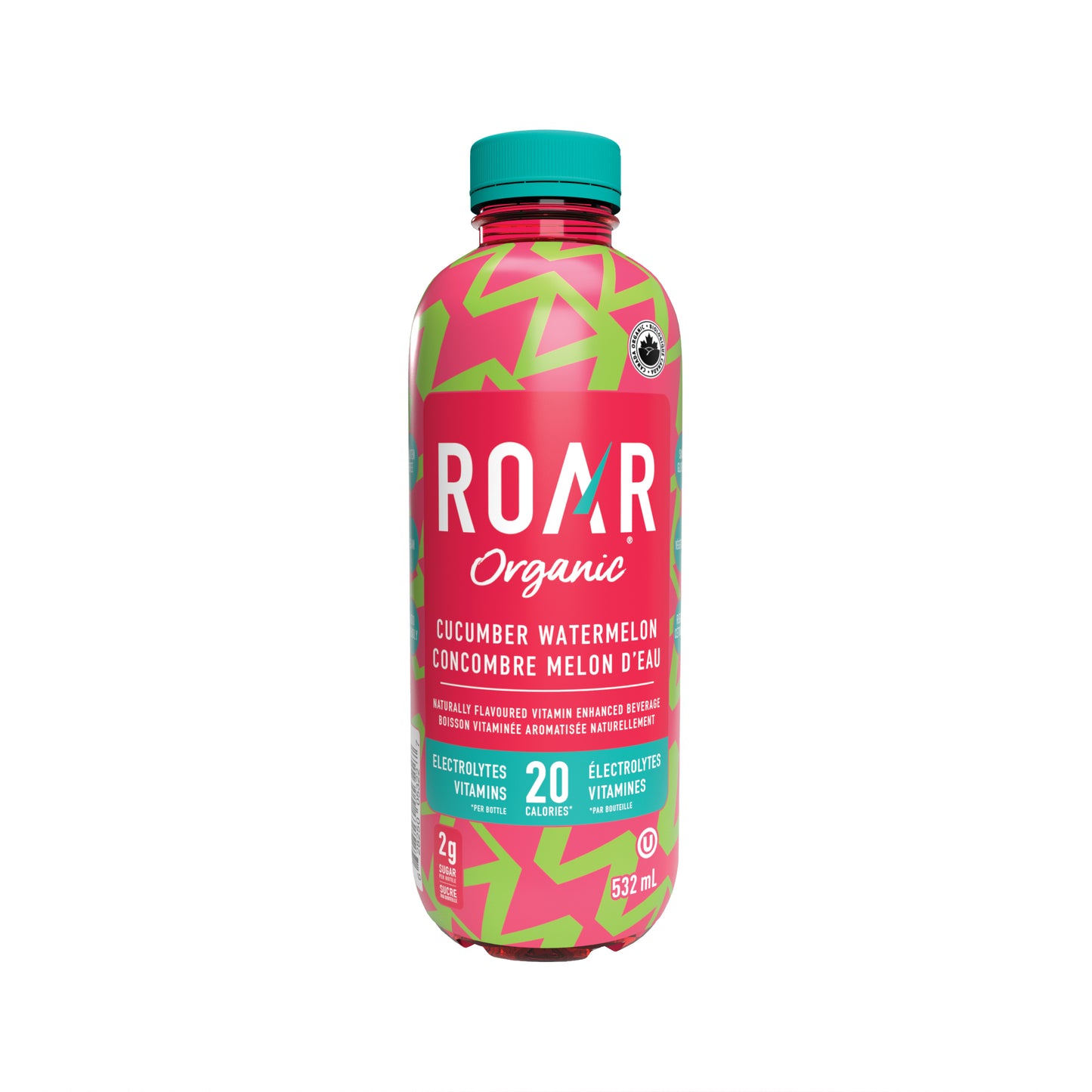 Roar Organic Hydration Drinks - Cucumber Watermelon (532ml) - Lifestyle Markets