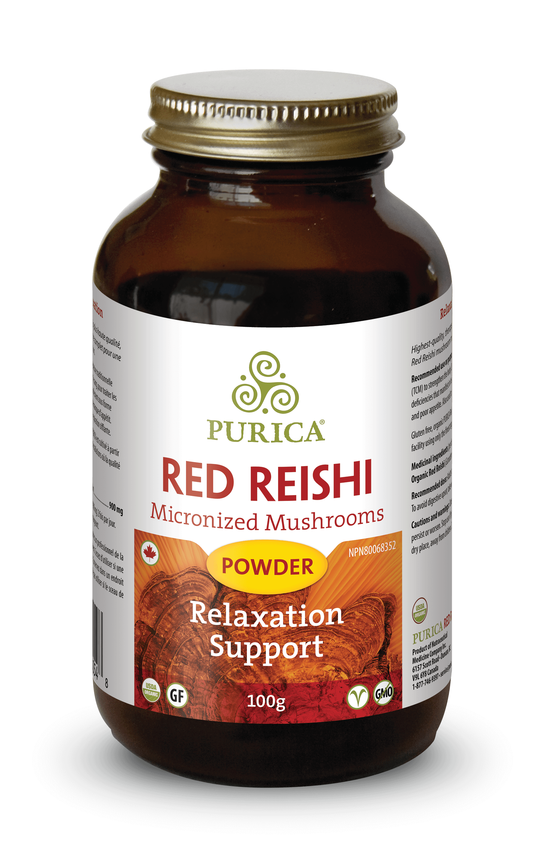 Purica Red Reishi Powder (100g) - Lifestyle Markets