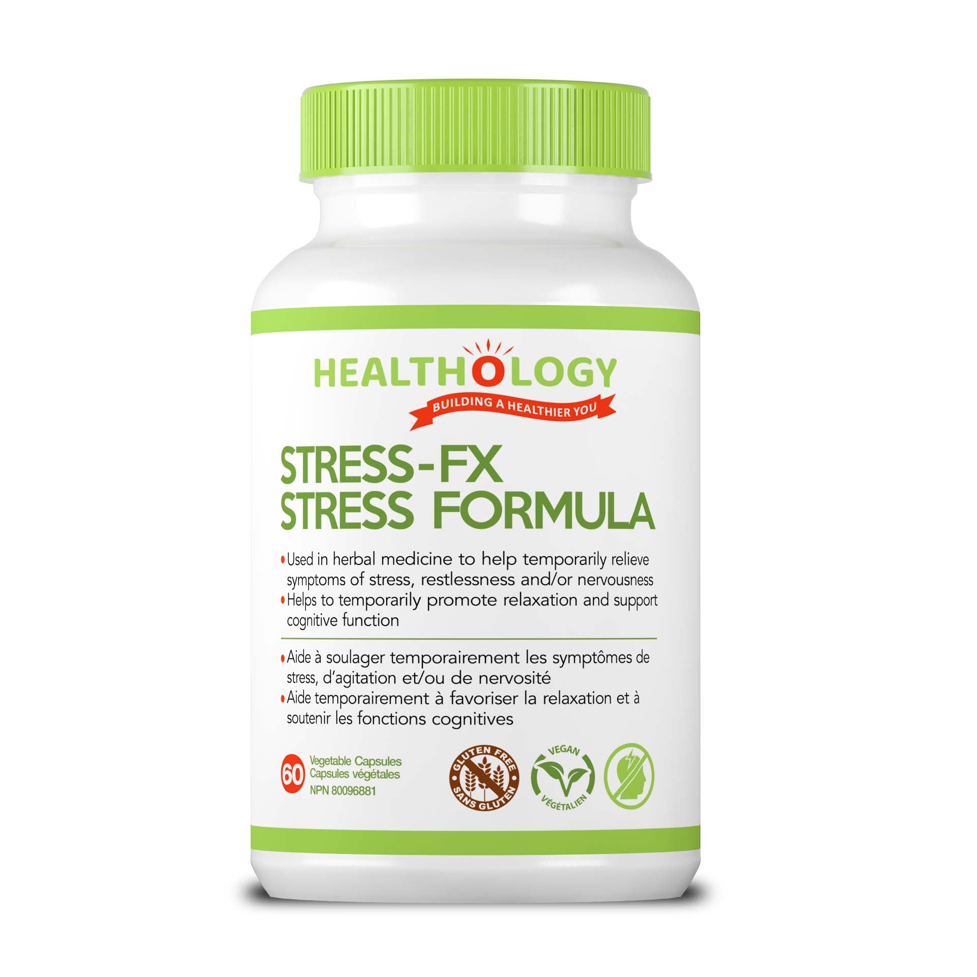 Healthology Stress-FX Stress Formula (60Vcaps) - Lifestyle Markets
