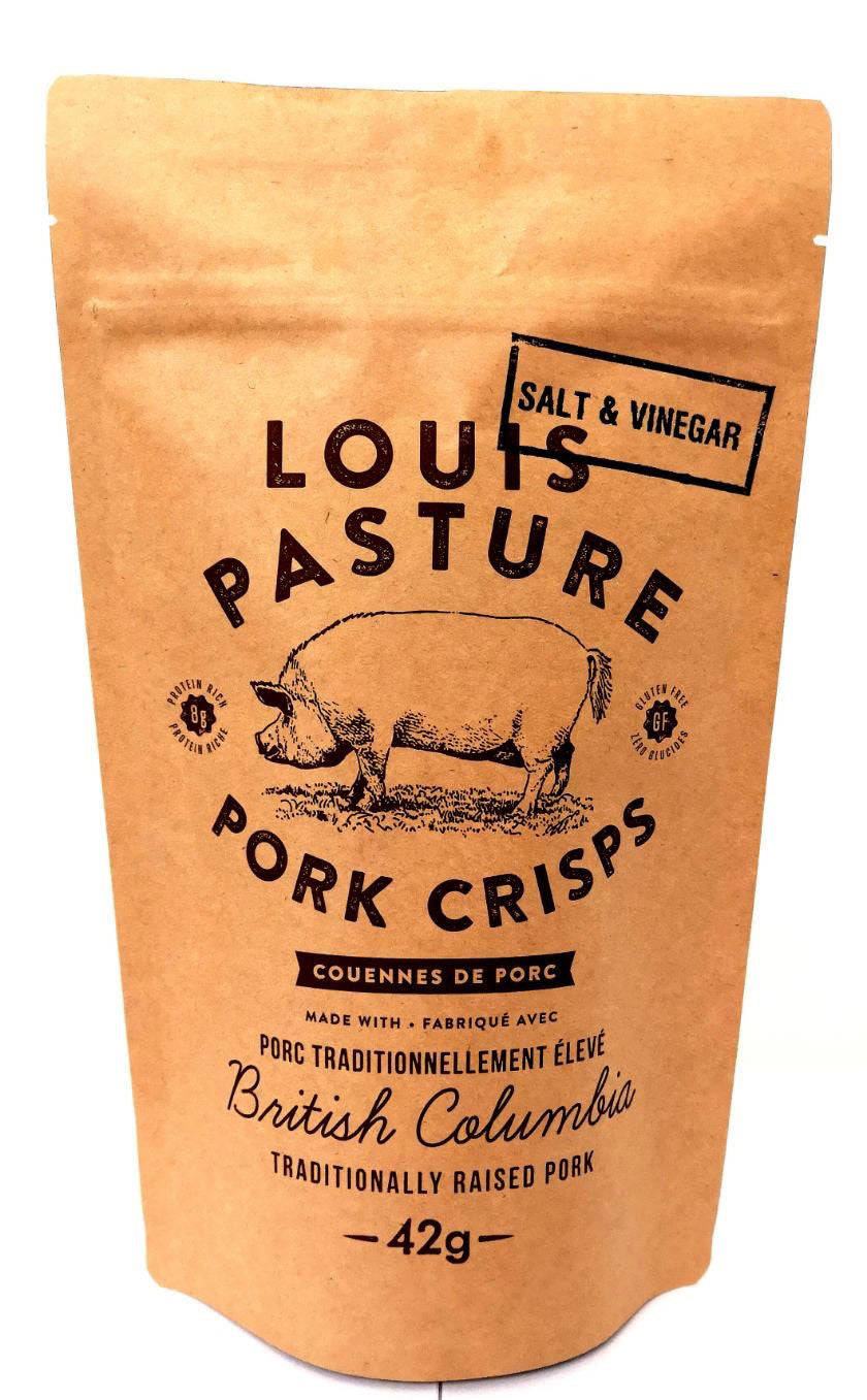 Primal Sisters Louis Pasture Pork Crisps - Salt & Vinegar (42g) - Lifestyle Markets