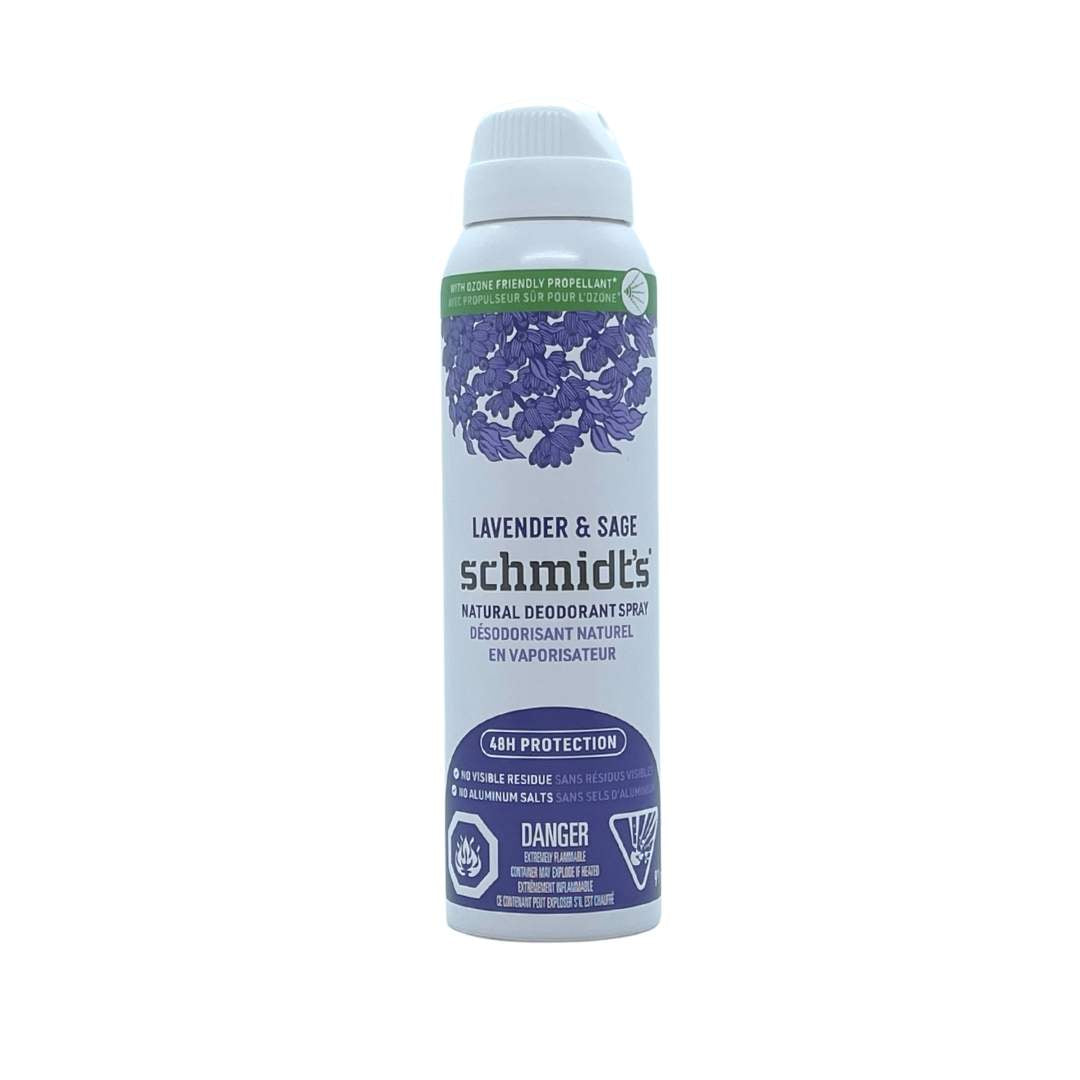 Schmidt's Deodorant Spray - Lavender & Sage (91g) - Lifestyle Markets