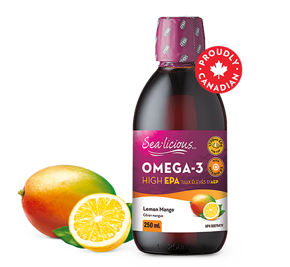 Sea-Licious Omega-3 High EPA - Lemon Mango (250ml) - Lifestyle Markets