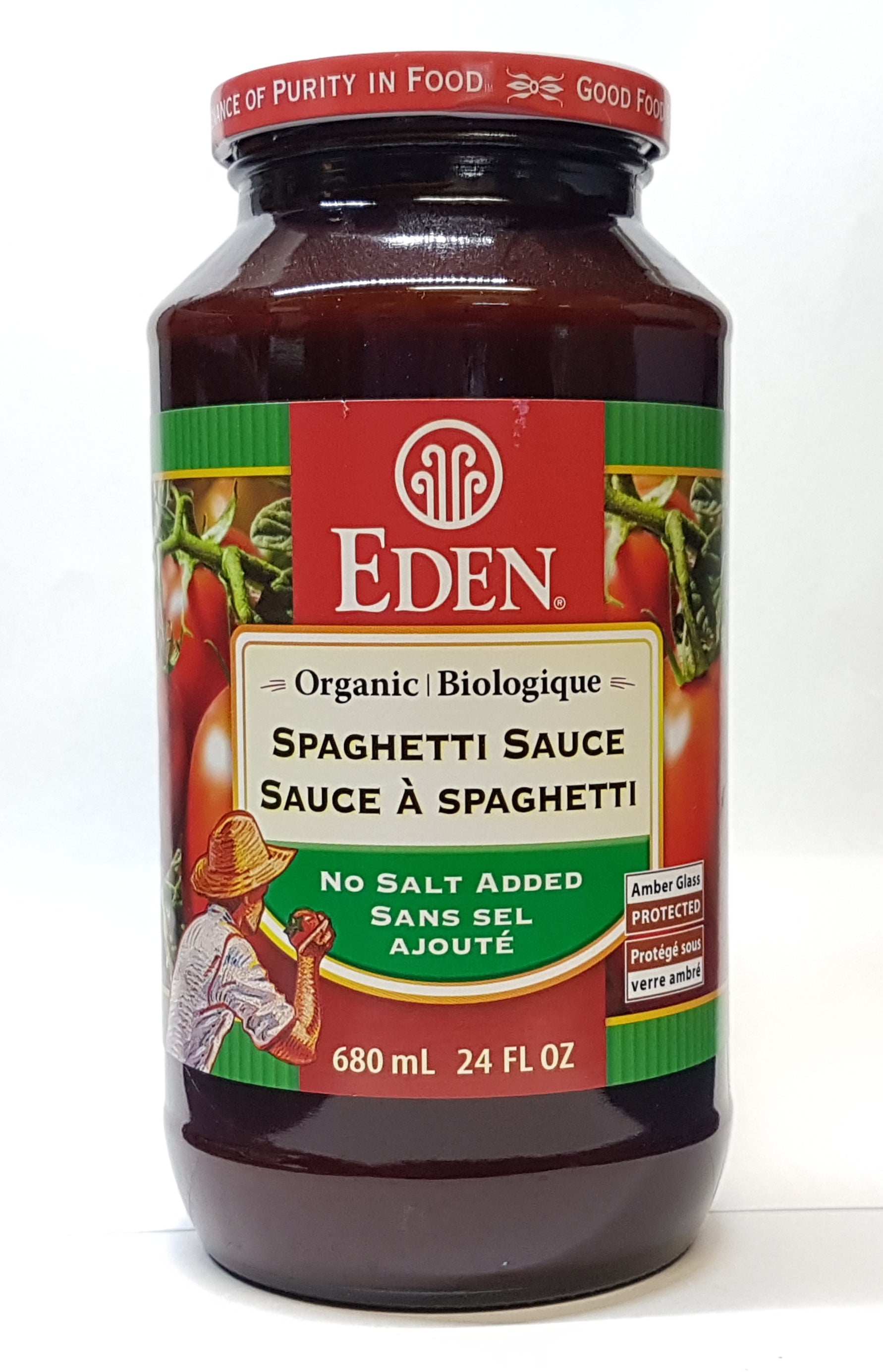 Eden Organic Spaghetti Sauce No Salt (680ml) - Lifestyle Markets