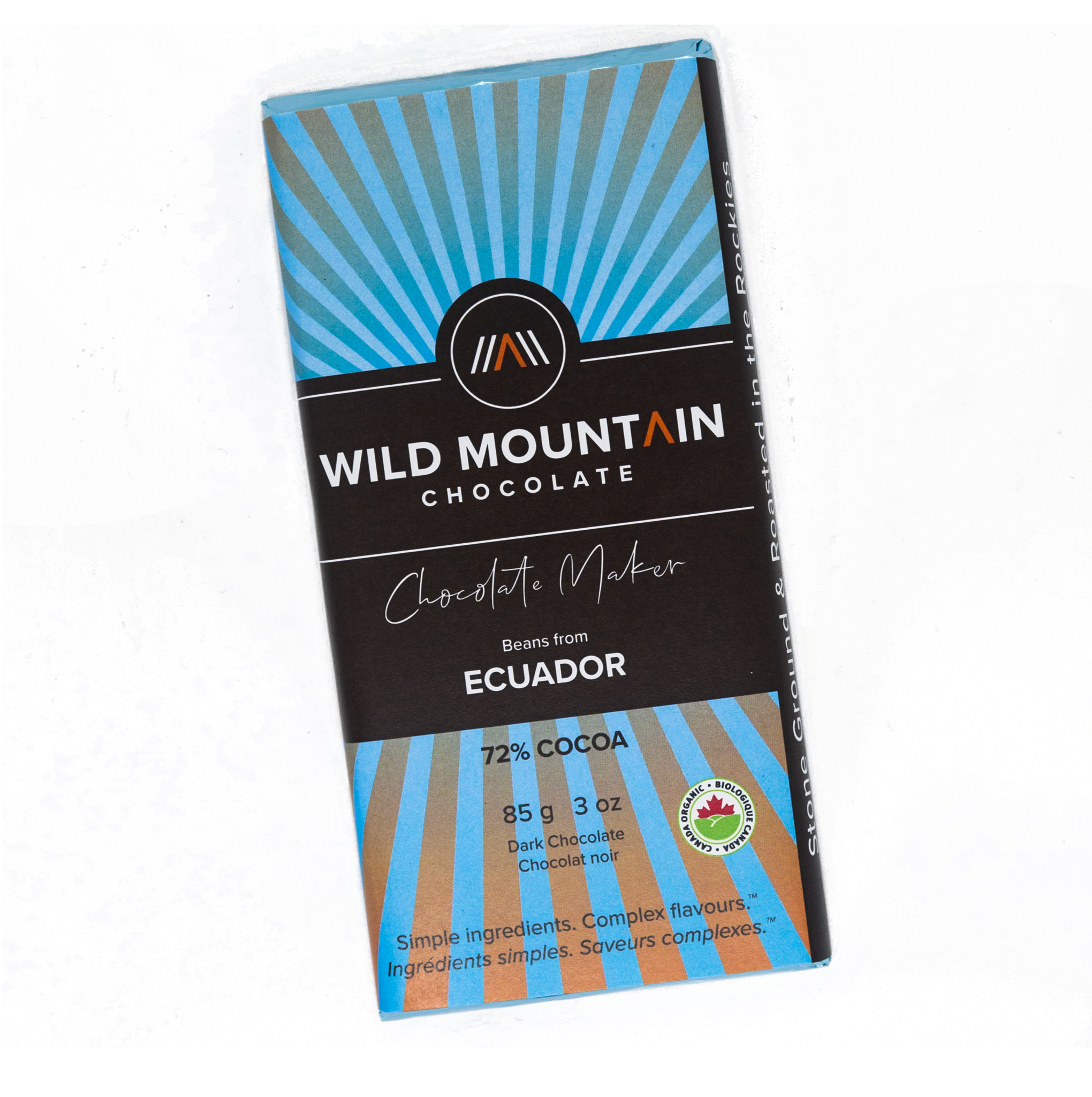 Wild Mountain Chocolate - 72% Cocoa Ecuador (85g) - Lifestyle Markets
