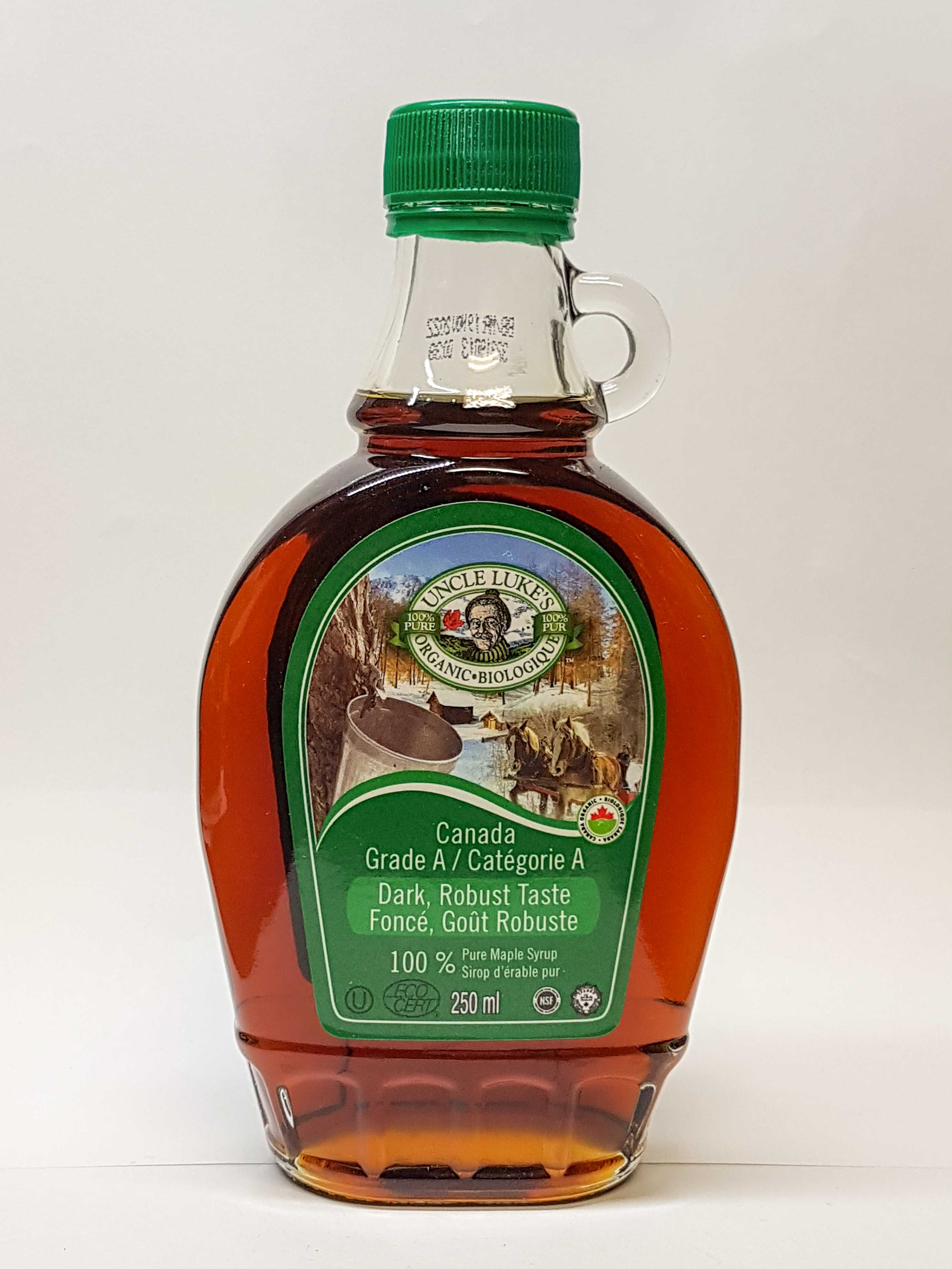 Uncle Lukes Organic Maple Syrup - Grade A Dark (250mL) - Lifestyle Markets
