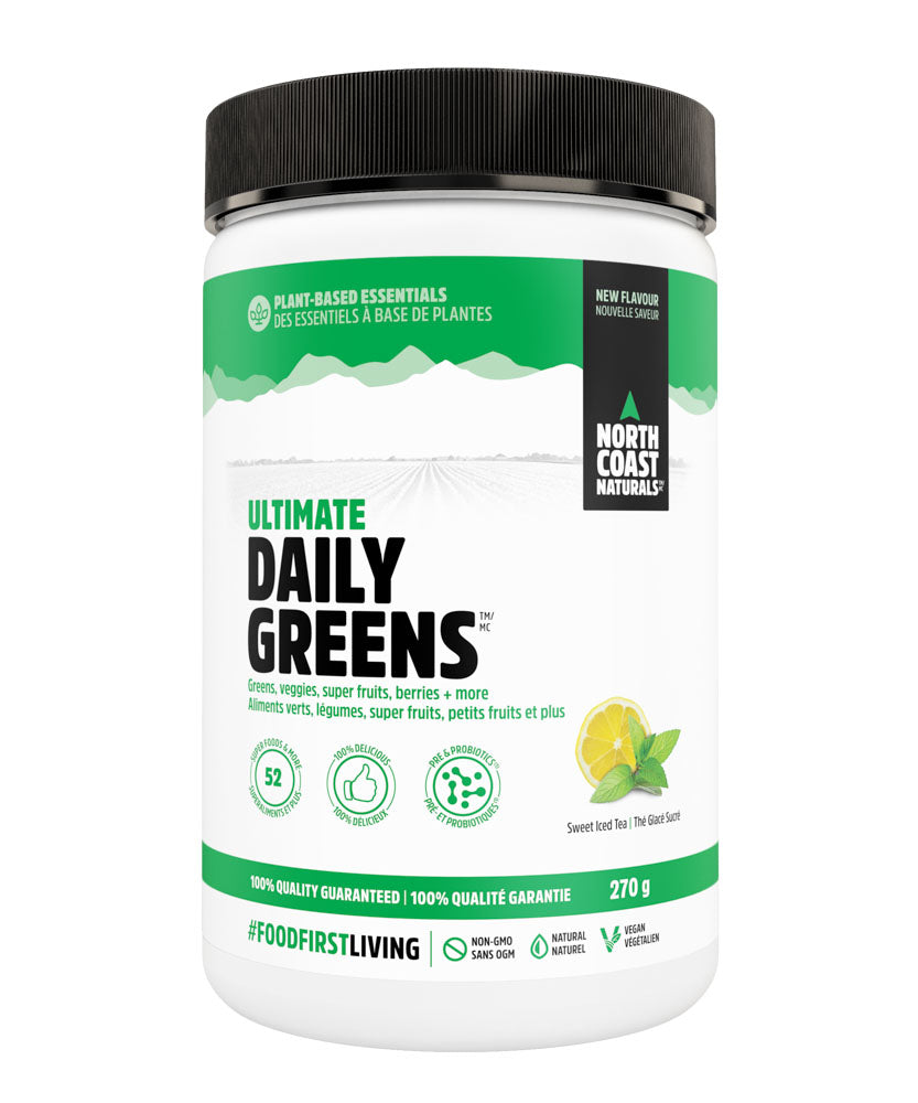 North Coast Naturals Ultimate Daily Greens - Sweet Iced Tea (270g) - Lifestyle Markets