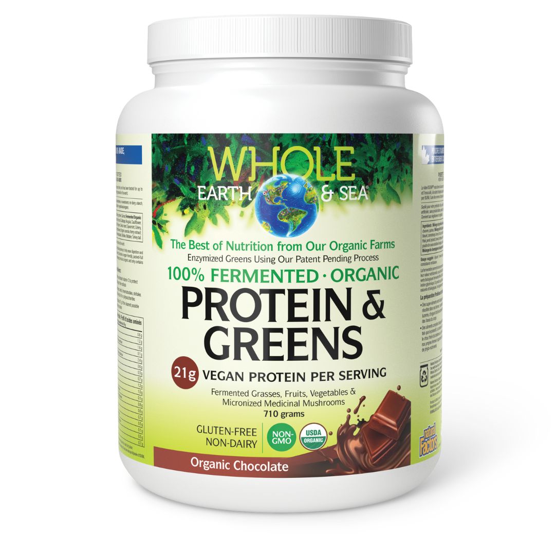 Whole Earth & Sea Fermented Protein & Greens - Chocolate (710g) - Lifestyle Markets