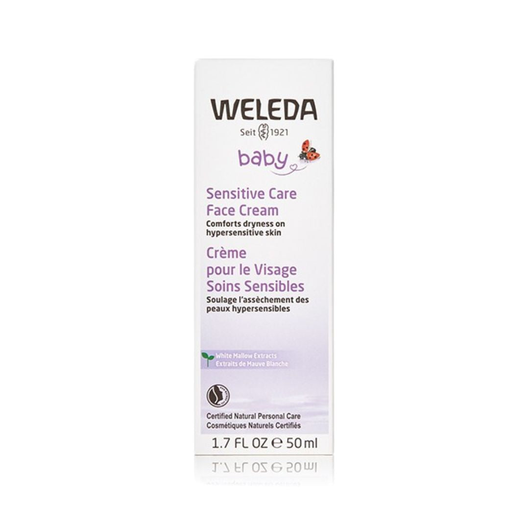 Weleda Baby Sensitive Face Cream With White Mallow Extracts (50ml) - Lifestyle Markets