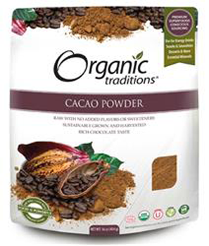 Organic Traditions Cacao Powder (454G) - Lifestyle Markets