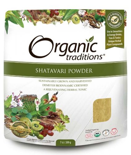 Organic Traditions Shatavari Powder (200g) - Lifestyle Markets